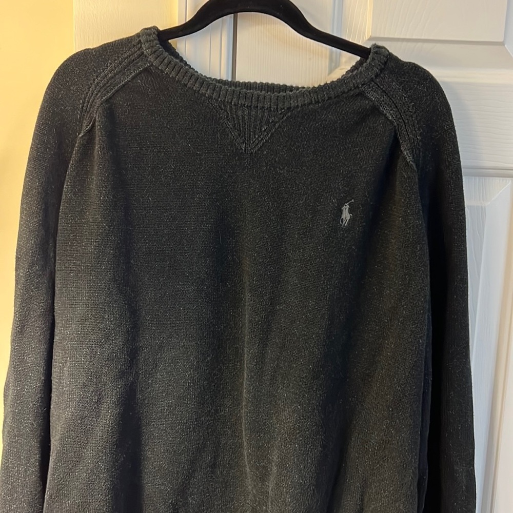 Ralph Lauren polo black crewneck. Size XXL.